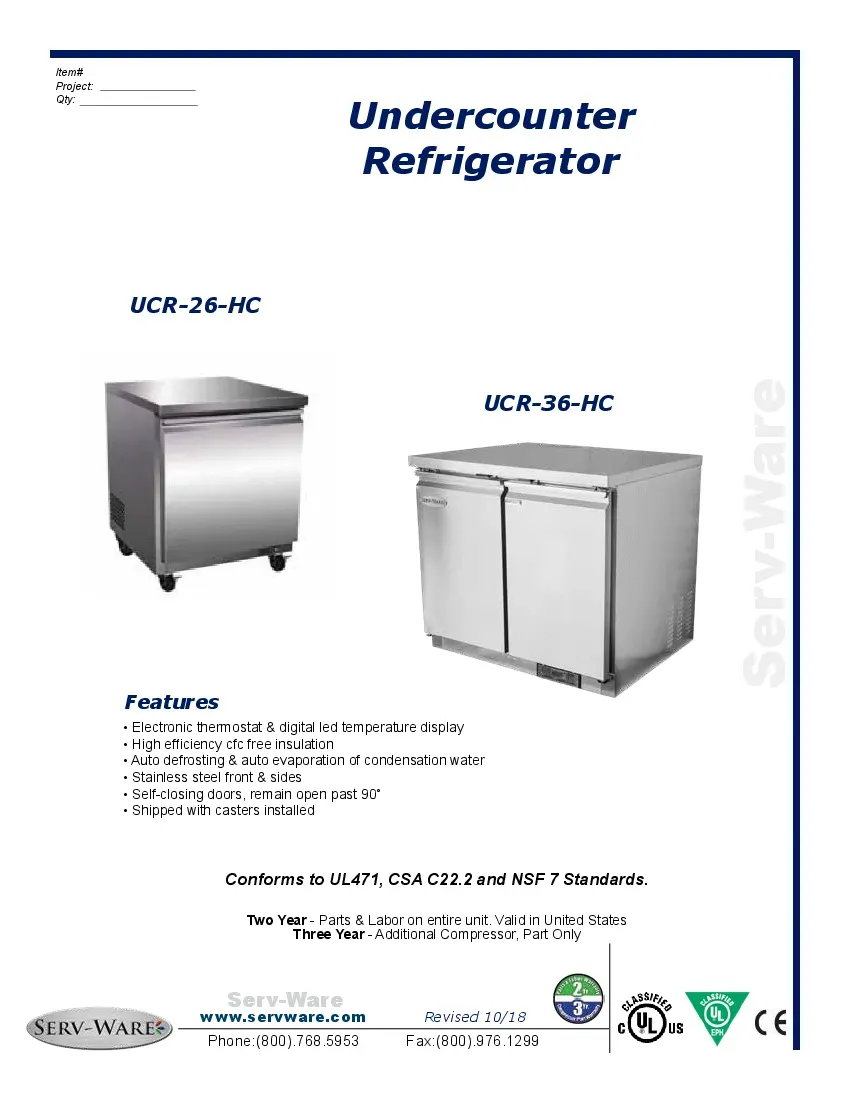 serv-ware-ucr-26-hc-refrigerator-undercounter-reach-in-specsheet-2604031su86u.pdf