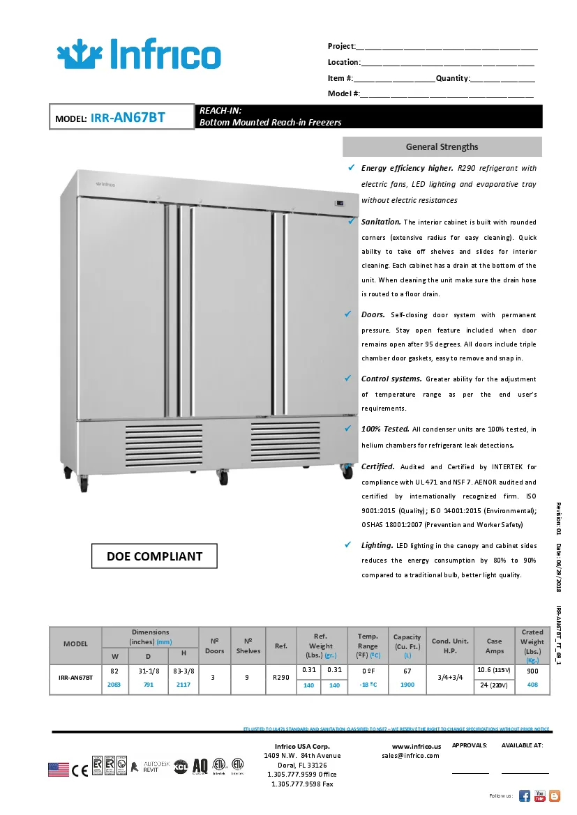 infrico-irr-an67bt-bottom-mounted-reach-in-refrigerators-freezers-115v-spec-260709wwn94z.pdf