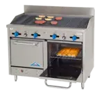 Comstock-Castle , F3218-4RB, Range, 48" Restaurant, Gas