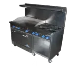 Comstock-Castle , F33032-24, Range, 60" Restaurant, Gas