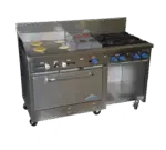 Comstock-Castle , F33032-30-1.5RB, Range, 60" Restaurant, Gas