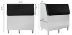 Icetro IB-085-48, Ice Bin, 816 Lbs Storage Capacity, 48″, 33" D