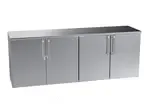 Krowne Metal , BR96L-SSS-LLRR, Refrigeration- Remote Back Bar Cooler