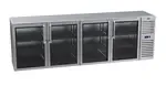 Krowne Metal , BS108R-KNS-RLLL, Refrigeration- Self-Contained Back Bar Cooler