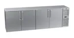 Krowne Metal , BS108R-SNS-RLRR, Refrigeration- Self-Contained Back Bar Cooler
