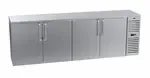 Krowne Metal , BS108R-SSS-RLRL, Refrigeration- Self-Contained Back Bar Cooler