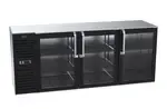Krowne Metal , BS84L-GNS-LRR, Refrigeration- Self-Contained Back Bar Cooler