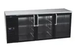 Krowne Metal , BS84L-GSS-LRL, Refrigeration- Self-Contained Back Bar Cooler