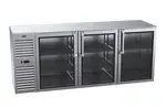 Krowne Metal , BS84L-KNS-RLL, Refrigeration- Self-Contained Back Bar Cooler