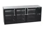 Krowne Metal , BS84R-GSS-LLL, Refrigeration- Self-Contained Back Bar Cooler