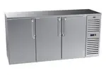 Krowne Metal , NS72R-SSS-RRL, Refrigeration- Self-Contained Narrow Door Back Bar