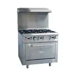 Serv-Ware SGR-6B, Range, 36" Restaurant, Gas