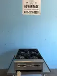 Advantage Wells HDHP-2430G 4 Burner Commercial Gas Countertop Range | Heavy Duty Restaurant Stove